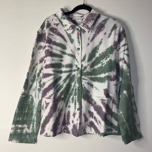 Anthropologie Lacausa Kismet Jacket | Color Sugarplum Swirl